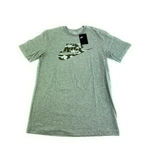 Nike Men's Sportswear Futra Icon Gray Camo T-Shirt DR0556-063 Size Small